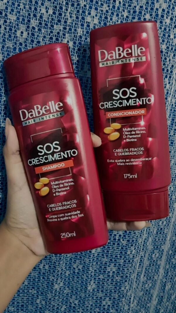 Shampoo e condicionador dabelle Sos Crescimento