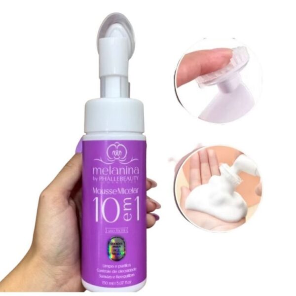 Mousse Micelar Phallebeauty 10 em 1 PH-0739 Skincare em dia Pump Espumador